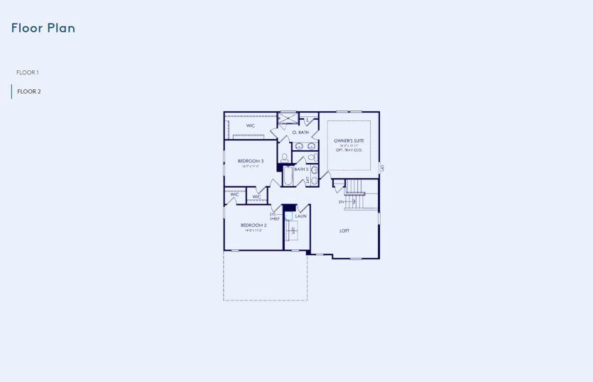 Newberry Floor Plan, Quick Move-in Home, Floor 2