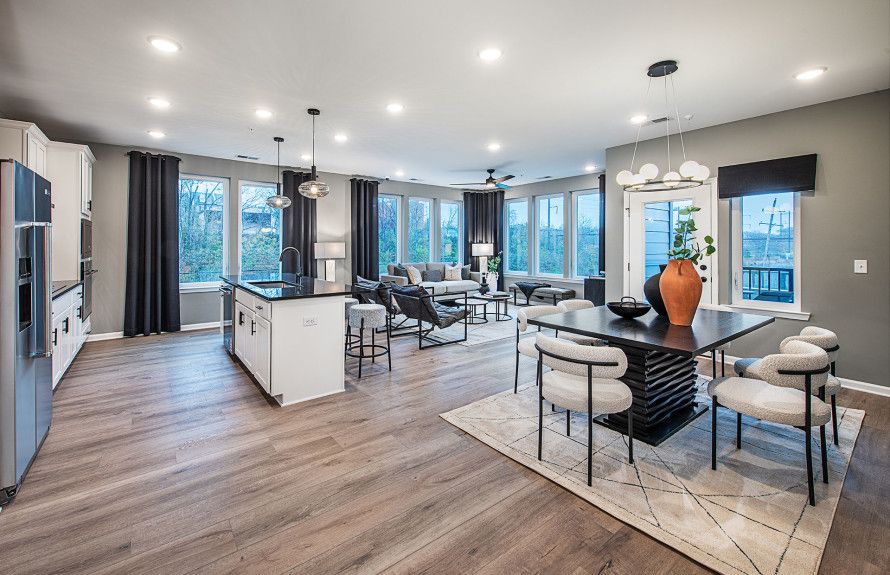 Open concept floor plans