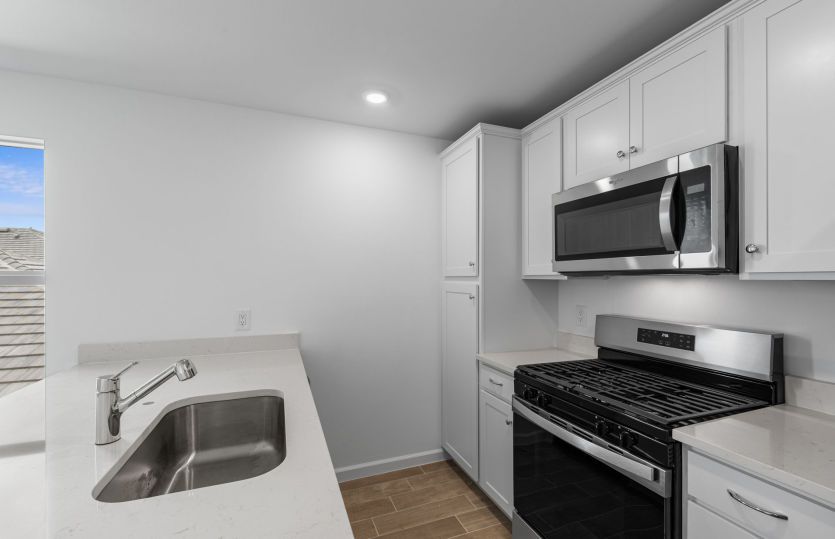 ADU with stainless steel appliances