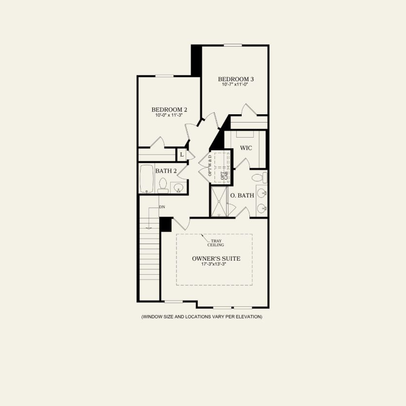 Second Floor 3 br / 2.5 ba