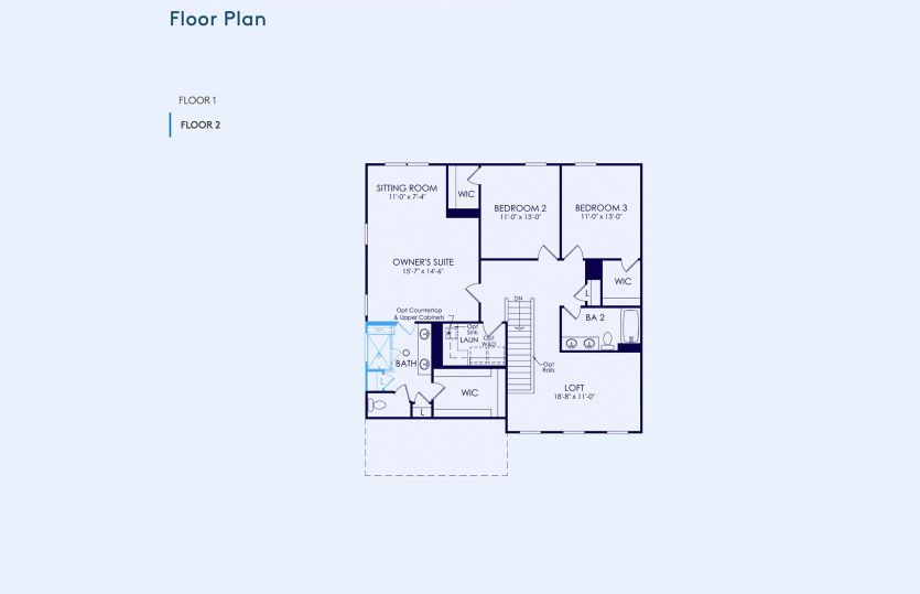 Mercer Floor Plan, Quick Move-In Home, Floor 2