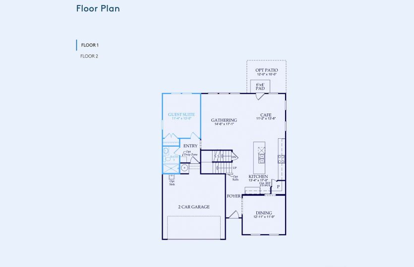 Murphy Floor Plan, Quick Move-In Home, Floor 1