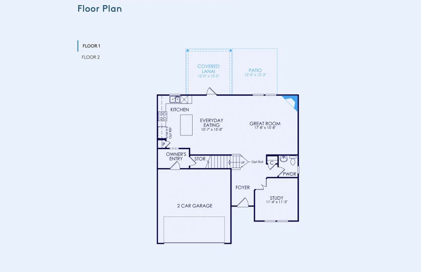 Aspire Floor Plan, Quick Move-In Home, Floor 1