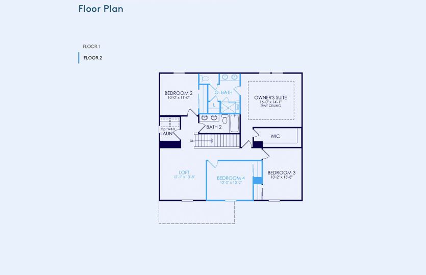 Aspire Floor Plan, Quick Move-In Home, Floor 2