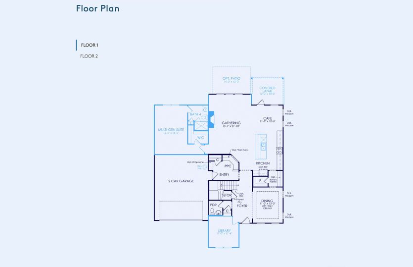 Northridge Floor Plan, Quick Move-In Home, Floor 1
