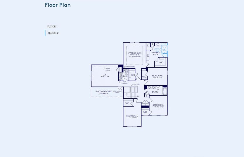 Northridge Floor Plan, Quick Move-In Home, Floor 2