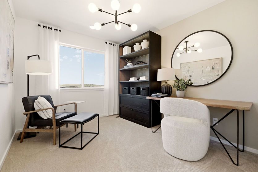 Secondary Bedroom Shown as Office