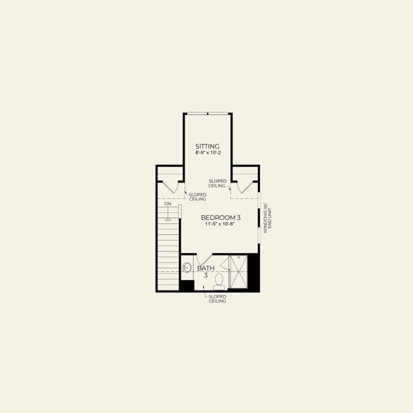 Fourth Floor 3 br / 3 ba