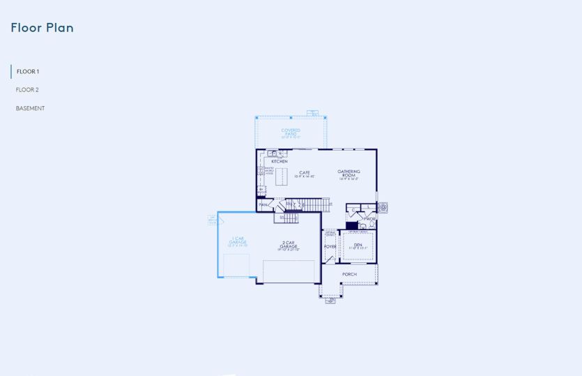Pathmaker Floor Plan, Quick Move-in Home, Floor 1