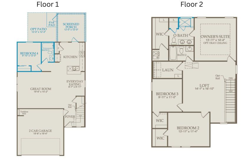 Floor Plan Level 1 & Level 2