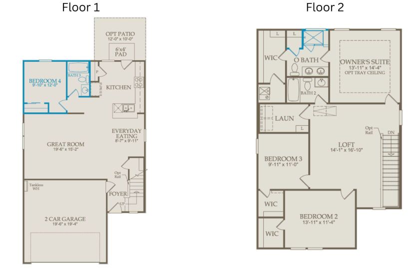 Floor Plan Level 1 & Level 2