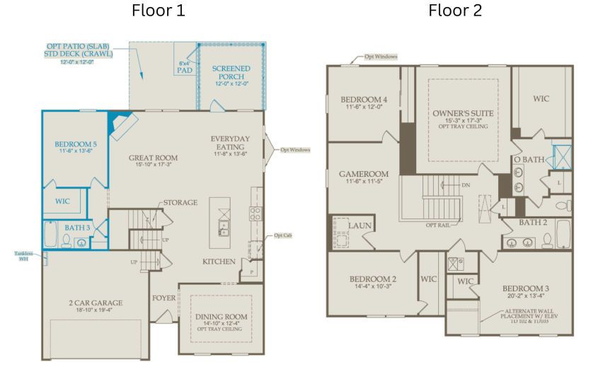 Floor Plan Level 1 & Level 2