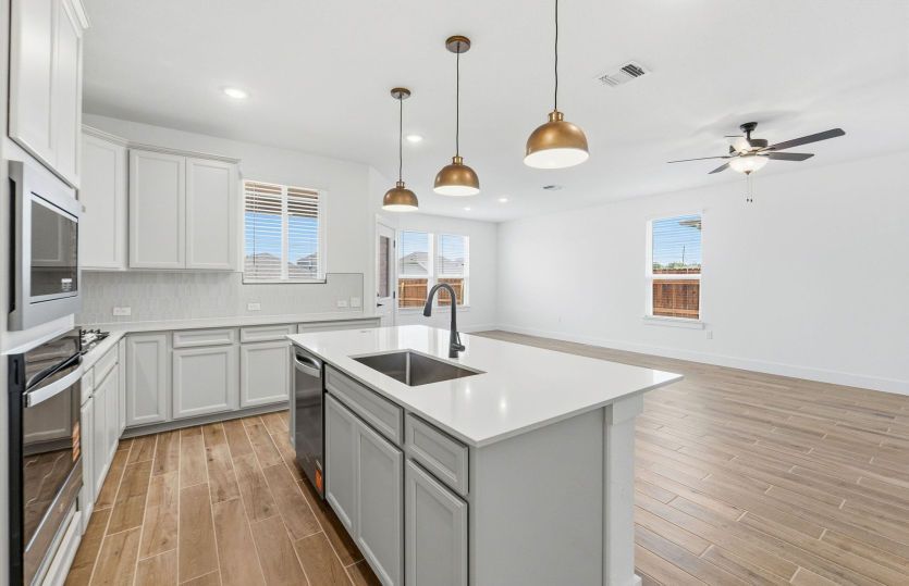 Kitchen Open to the Gathering Space