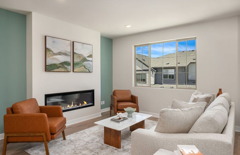 Gathering Room with Fireplace