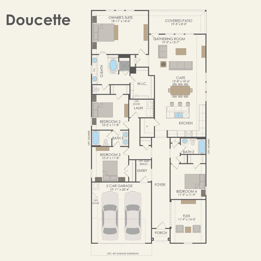 First Floor 4 br / 3 ba