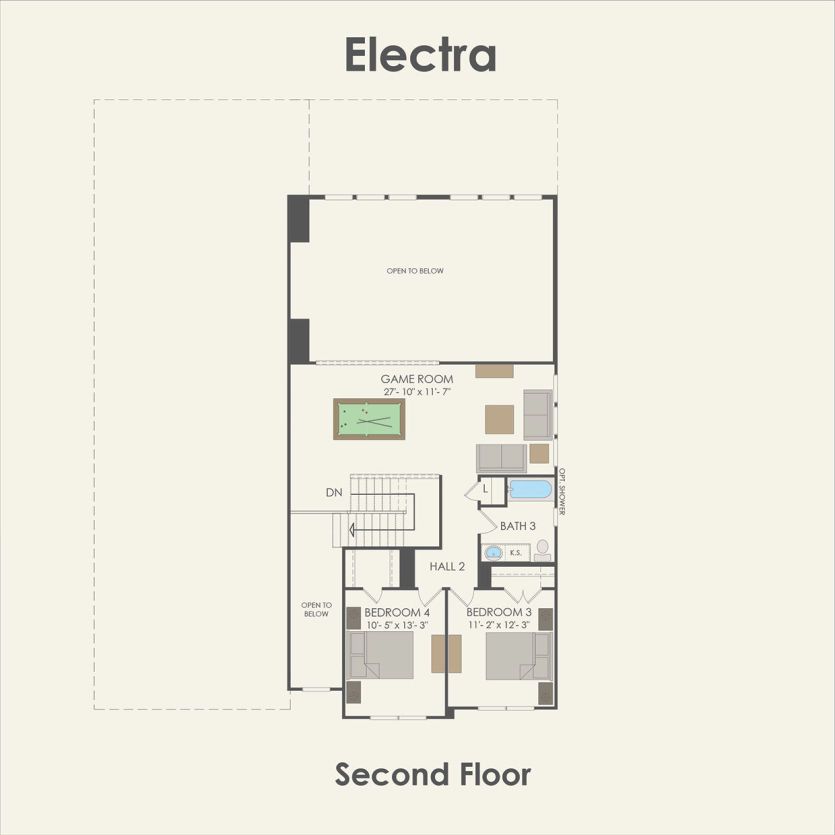 Second Floor 4 br / 3.5 ba