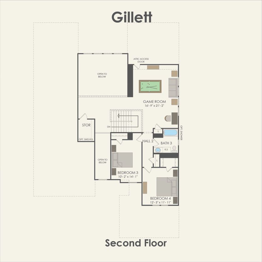 Second Floor 4 br / 3.5 ba