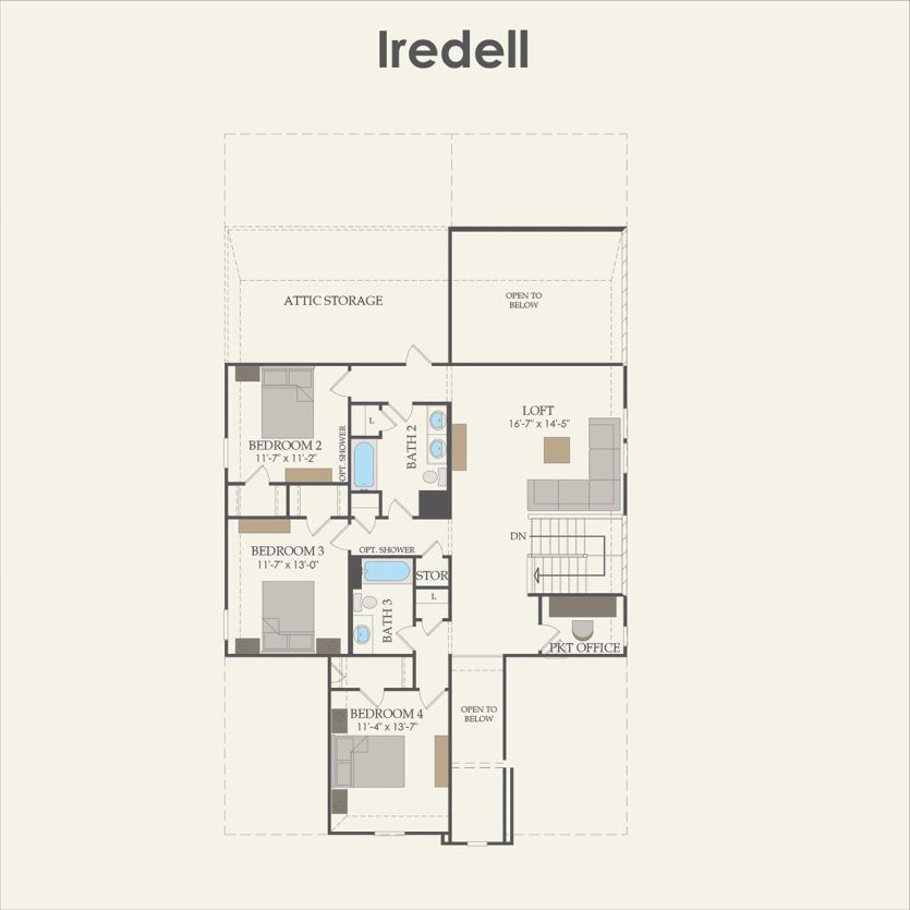 Second Floor 4 br / 3.5 ba