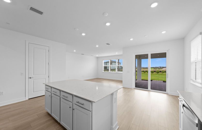 Open concept layout