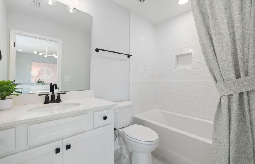 Private Bath for Bedroom Three Upstairs - Model Representation