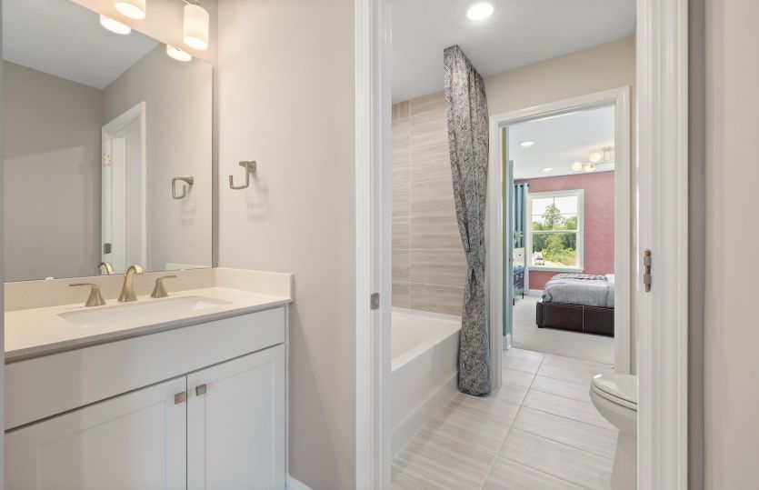 Jack and Jill Bathroom for Bedrooms Two & Three - Model Representation