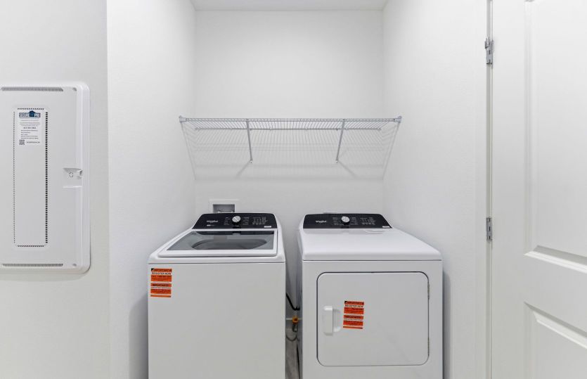 Laundry Room w/Whirlpool washer and dryer