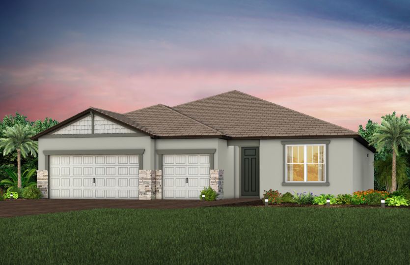 Exterior C1 with optional stone