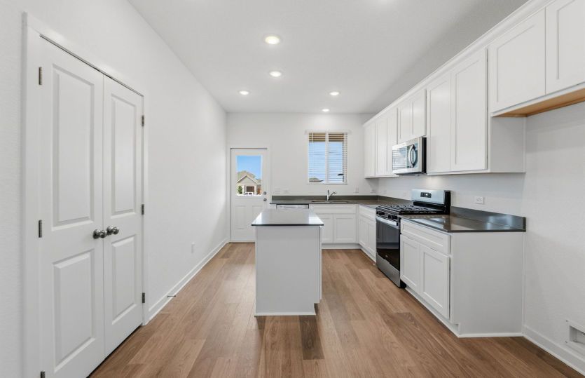 Kitchen Open to the Gathering Space