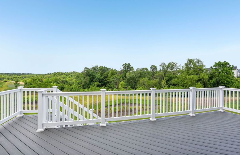 Deck off the Gathering Room and Café - Actual Home