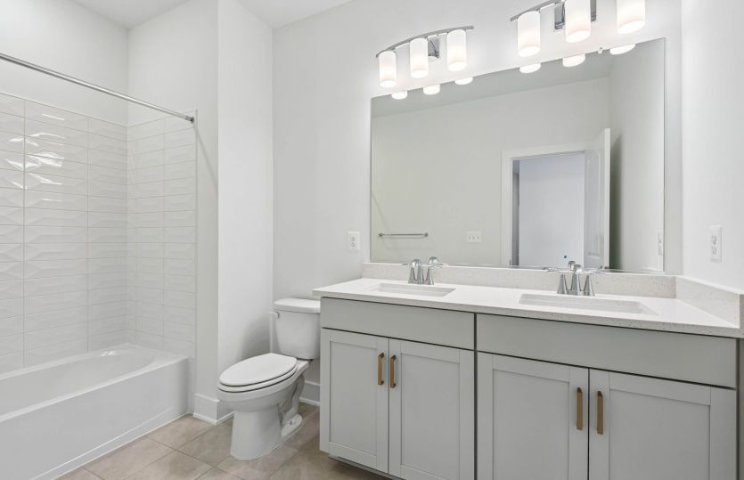 Hall Bath for Bedrooms 2 and 4 - Actual Home