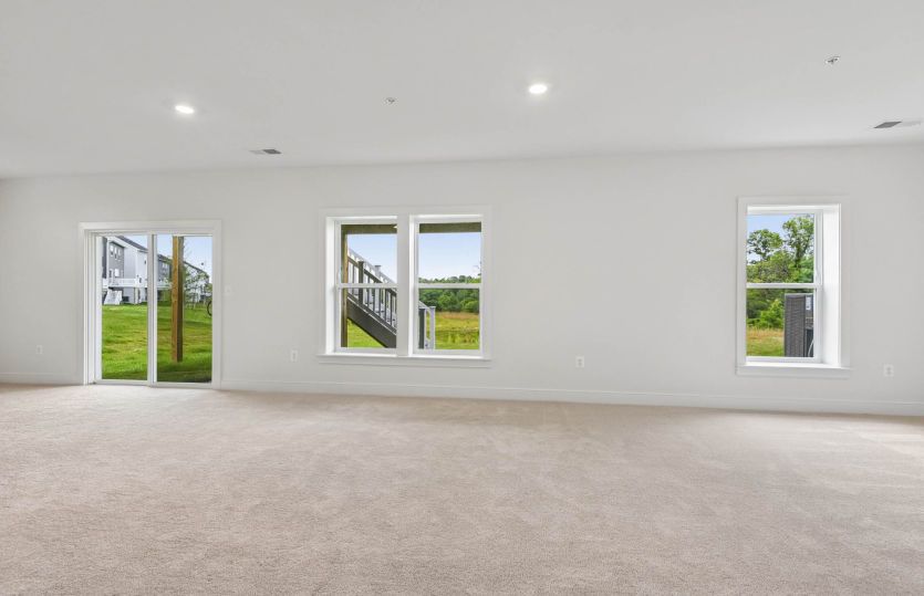 Recreation Room with Walk Out - Actual Home