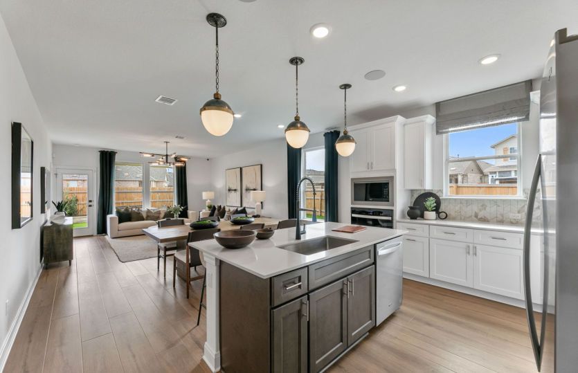 Kitchen Open to the Gathering Space