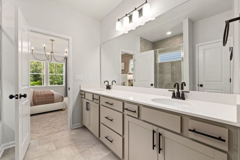 Owner's Bath with Double Sinks