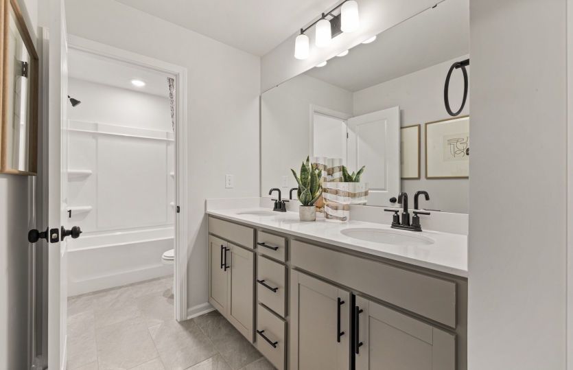 Secondary Bath with Double Sinks