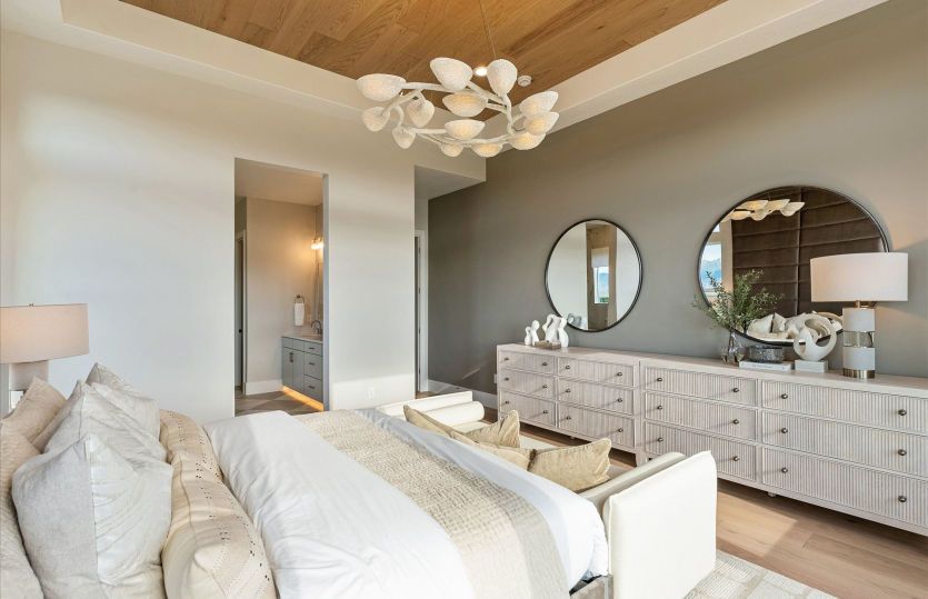 Tray Ceiling Accents in Owner's Suite