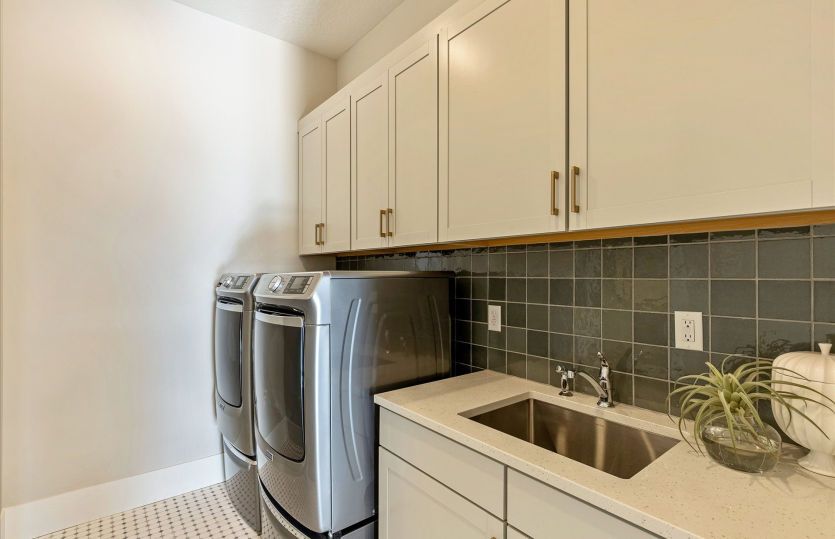 Connected laundry space options