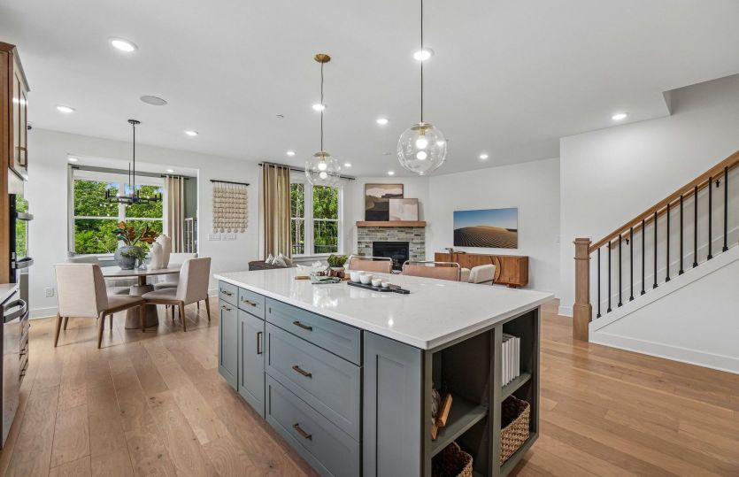 Kitchen Overlooks Gathering Room