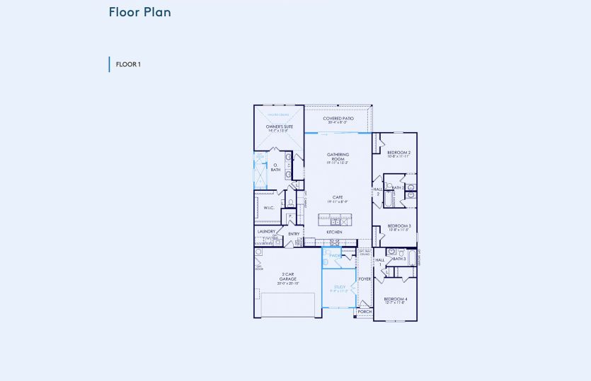Azle Floor Plan, Quick Move-In Home, Floor 1