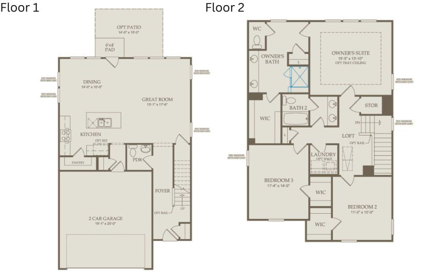 Floor Plan Level 1 & Level 2