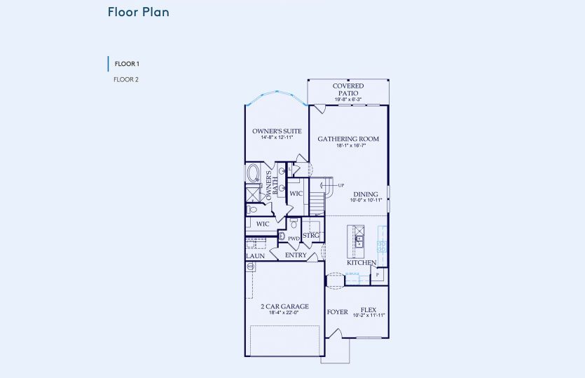 Hamilton Floor Plan, Quick Move-In Home, Floor 1