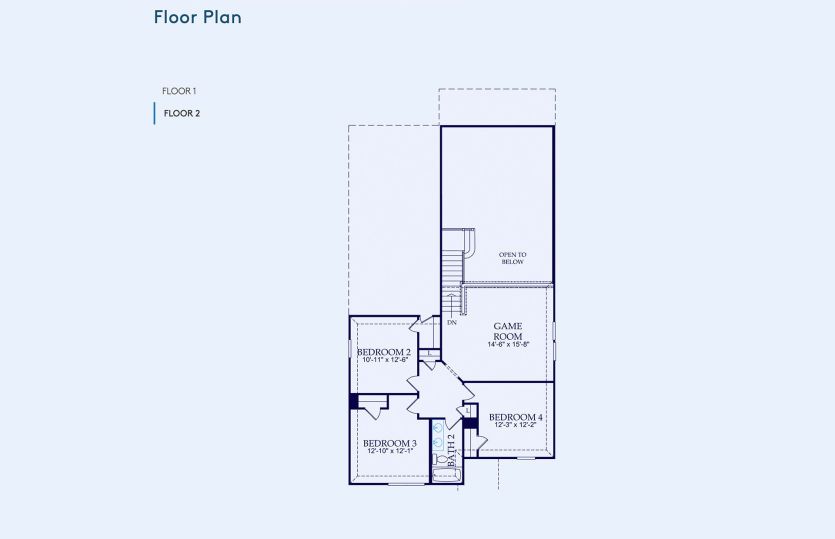 Hamilton Floor Plan, Quick Move-In Home, Floor 2