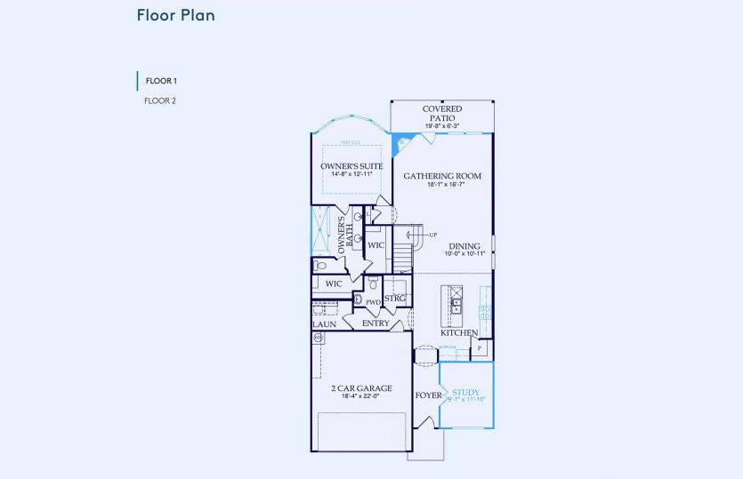 Hamilton Floor Plan, Quick Move-In Home, Floor 1