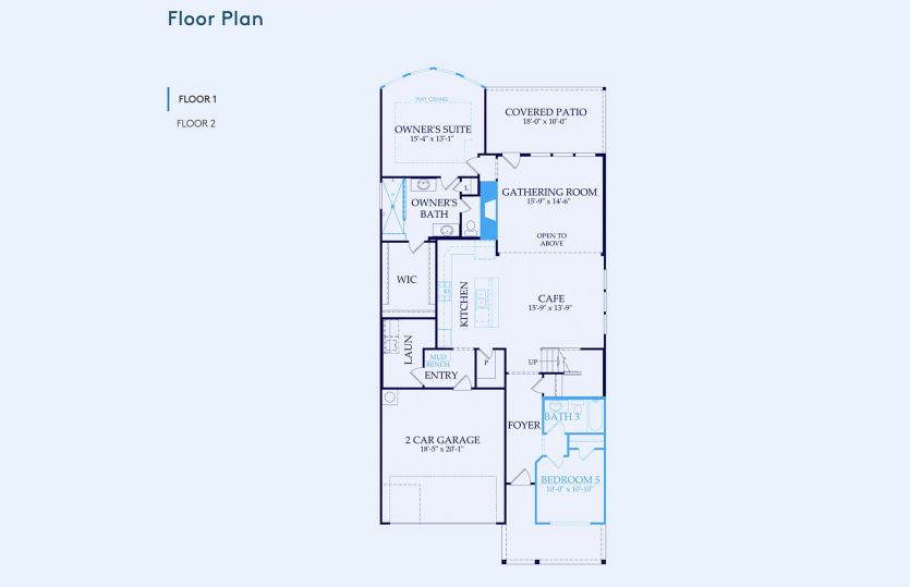 Riverdale Floor Plan, Quick Move-In Home, Floor 1