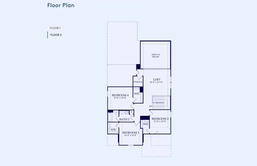 Riverdale Floor Plan, Quick Move-In Home, Floor 2