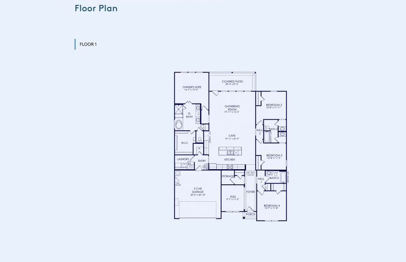 Azle Floor Plan, Quick Move-In Home, Floor 1