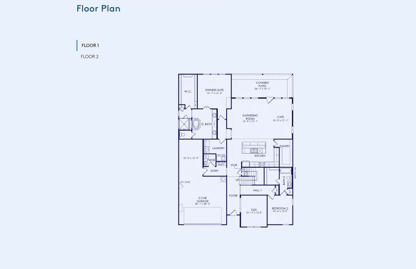 Electra Floor Plan, Quick Move-In Home, Floor 1