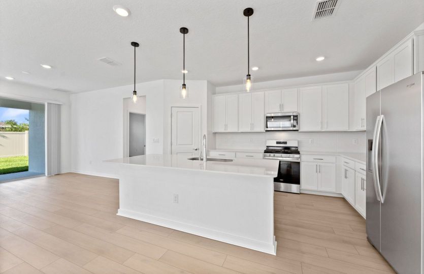 Abundance of counter space and storage