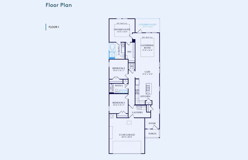 Beeville Floor Plan, Quick Move-In Home, Floor 1