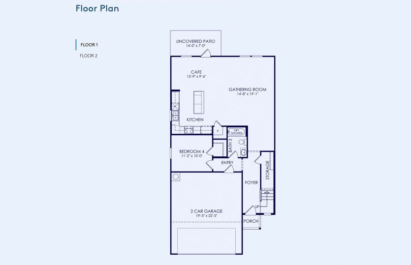 Monroe Floor Plan, Quick Move-In Home, Floor 1