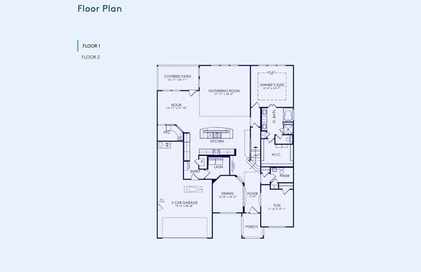 Lawson Floor Plan, Quick Move-In Home, Floor 1